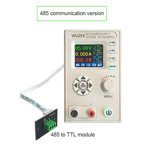 WZ5005 Adjustable DC Power Supply 50V 5A 250W CV CC Step Down 1.8&quot; LCD RS485 Communications Version