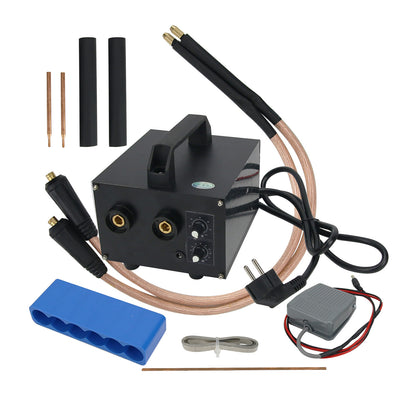 Spot Welding Machine Handheld Spot Welder Soldering Machine Adjustable Current for 18650 Battery (Copper 900)