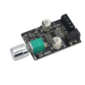 Mini 50Wx2 HiFi Power Amplifier Bluetooth Stereo Amplifier Board without Shell Assembled ZK-502L