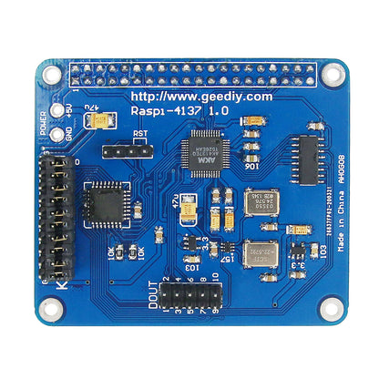 Blue AK4137 Board For Raspberry Pi Digital Broadcast Network Player Support I2S 32Bit 384K DSD256