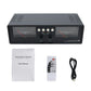 VU2-D LED Version MIC+LINE Dual VU Meter Audio Splitter Box 4-Way Switcher Sound Level Indicator