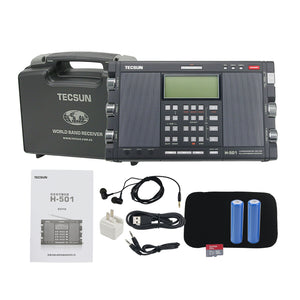 For Tecsun Radio H-501 Dual-Speaker DSP SSB Portable Full Band Radio Music Player Bluetooth Speaker
