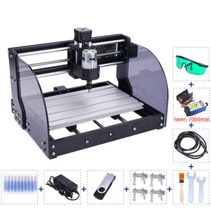 CNC3018Pro M Desktop Laser Engraver CNC Router Machine Unassembled For Wood Plastic + 7W Laser