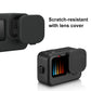 PU518 Camera Silicone Protective Case Cover With Wrist Strap &amp; Lens Cover For GoPro HERO 9 Black