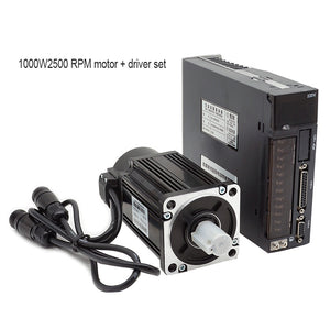 1000W 2500RPM CNC Servo Motor + Driver Kit For CNC Machines Industrial Automation &amp; Control Robots