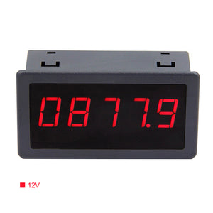5166FR 5-Digit Frequency Meter With 0.56&quot; LED Display Hall Switch Speed Counter 12V Power Supply
