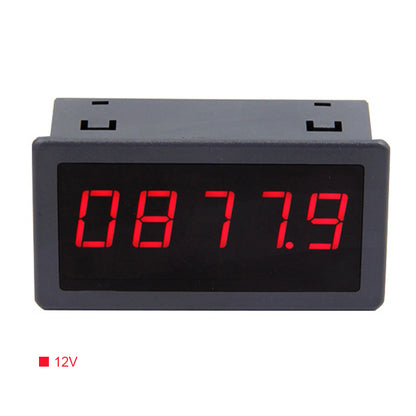 5166FR 5-Digit Frequency Meter With 0.56&quot; LED Display Hall Switch Speed Counter 12V Power Supply