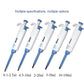 0.1-2.5ul Micropipette Lab Pipette Adjustable Volume With Pipette Tips Large Digital Display Window
