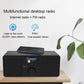 WR-230S FM Internet Radio Bluetooth Speaker Radio Stereo Dual Speakers WiFi/DAB+/FM/UPnP/DLNA Black