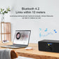 WR-230S FM Internet Radio Bluetooth Speaker Radio Stereo Dual Speakers WiFi/DAB+/FM/UPnP/DLNA Black