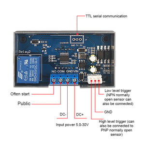 ZK-KTD2 Time Delay Relay Module 5V 12V 24V Trigger Cycle Timing Industrial Anti-Overshoot w/ Shell