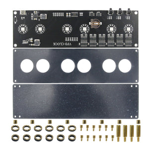 IV11 VFD Clock Fluorescent Tube Clock 6 Colors Light Display Time Date Temperature (without Tubes)