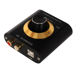 D4 USB Sound Card HiFi DAC Headphone Amplifier 150mW+150mW For Headset Laptop Desktop Computers