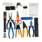 Fiber Splicer Tools Kit w/ SKL-80C Fiber Cleaver Optical Power Meter 10KM Visual Fault Locator Box
