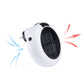 900W Mini Air Heater Small Room Heater Winter Warmer Fan w/ Remote Controller Long Cable Stand White