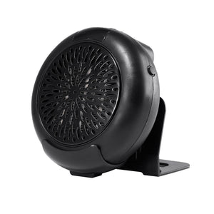 900W Mini Air Heater Small Room Heater Winter Warmer Fan w/ Remote Controller Long Cable Stand Black