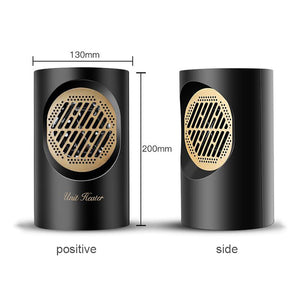 350-400W Mini Heater Unit Heater Floor Desktop Heater Office Home Air Heater Without Handle Black