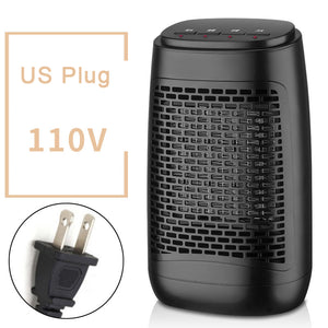 YND-1200S Electric Air Heater 1200W Household Bathroom Mini Space Heater Buttons Control US Plug