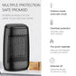 YND-1200S Electric Air Heater 1200W Household Bathroom Mini Space Heater Buttons Control UK Plug