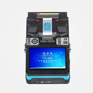 FS-60F Fiber Optic Fusion Splicer Core Alignment Fusion Splicing Machine w/ 5&quot; TFT Color LCD Screen