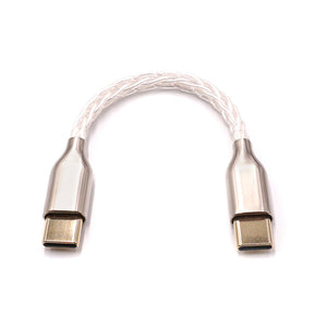 10cm/3.9&quot; Portable DAC Headphone Amplifier OTG Cable Audio Cable For Type-C To Type-C