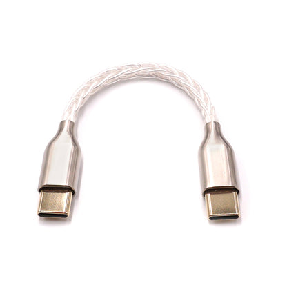 10cm/3.9&quot; Portable DAC Headphone Amplifier OTG Cable Audio Cable For Type-C To Type-C