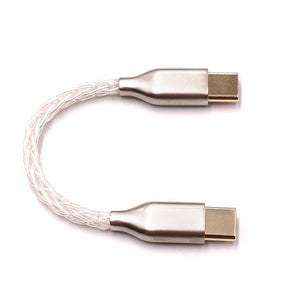 10cm/3.9&quot; Portable DAC Headphone Amplifier OTG Cable Audio Cable For Type-C To Type-C