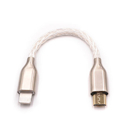 10cm/3.9&quot; Portable DAC Headphone Amplifier OTG Cable Audio Cable For Micro To Lightning