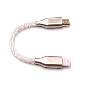 10cm/3.9&quot; Portable DAC Headphone Amplifier OTG Cable Audio Cable For Micro To Lightning