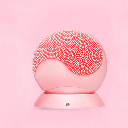 Ultrasonic Silicone Facial Cleanser Waterproof Deep Pore Cleanser Tool Wireless Charging X003