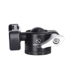 XB-25 Mini Ball Head 360 Degree Panorama Gimbal Head Load 5KG w/ QR Plate For SLR Mirrorless Cameras