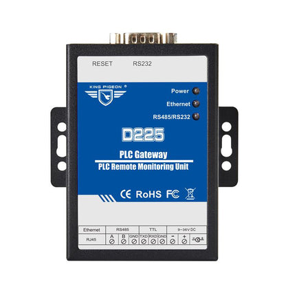 D225 PLC Gateway PLC Remote Monitoring Unit RS232 RS485 TTL To Ethernet For Mitsubishi Siemens PLC