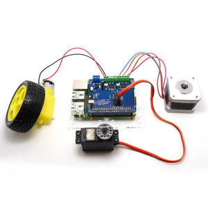 Robot Expansion Board V2 Stepper Motor HAT Fit Stepper Motor/Motor/Servo For Raspberry Pi 4B 3B+