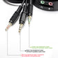 Z2 Upgraded Version Computer Speaker Headphone Switch w/ Mic Port PC Volume Control For Game Players