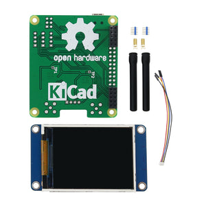 V1.3 MMDVM_HS_Dual_Hat Duplex Hotspot Board Kit For P25 DMR YSF NXDN Raspberry Pi + 2.2&quot; TFT