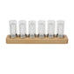 6-Digit LED Glow Tube Alarm Solid Wood Nixie Tube Alarm Clock Assembled Gift Sweet Home Decor