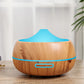 500ML Ultrasonic Smart Woodgrain Aroma Diffuser Home Mini Air Humidifier Creative Air Atomizer