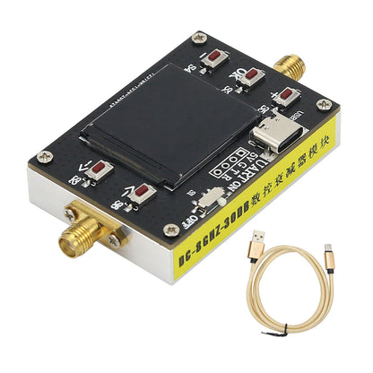 DC-8G Digital Programmable Attenuator 30DB Step 0.1DB TFT Display CNC Shell Support Communications