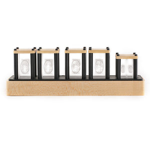 RGB Clock LED Pseudo Glow Tube Clock Hard Maple Wood DIY Kit Wonderful Birthday Present For Friends