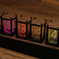 6-Digit RGB Clock Pseudo Glow Tube Clock DIY Kit Unassembled Desktop Creative Decoration Gift