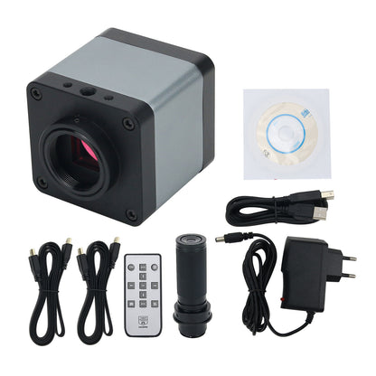 48MP Industrial Microscope Camera USB Microscope Magnifier 2K 1080P 60FPS w/ 120X C-Mount Lens