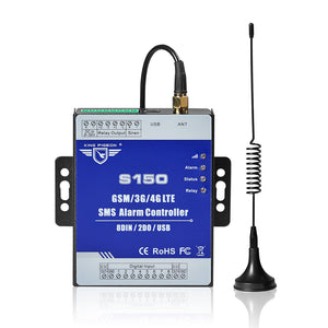 8-Channel SMS Alarm Controller SMS Relay Switch 8DIN 2DO USB S150 3G Version 900/2100MHz UMTS