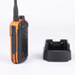 SHX-8800 Orange VHF UHF Walkie Talkie 5W Handheld Transceiver Bluetooth Write Frequency Desktop Charger