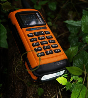 SHX-8800 Orange VHF UHF Walkie Talkie 5W Handheld Transceiver Bluetooth Write Frequency Desktop Charger