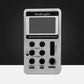 HRD-103 AM FM Radio Mini Radio Portable Pocket Radio Rechargeable USB Port LCD Display Silver Gray