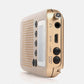 HRD-737 Air Band Radio Receiver Full Band Radio Alarm Clock VHF Multiband Radio LCD Backlight Golden