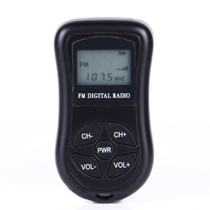 HRD-107 Portable FM Digital Radio Stereo Radio DSP Radio Receiver Low Power For Conference Rehearsal