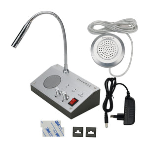 2-Way Window Intercom Counter Intercom Speaker System For Banks Offices Hospitals Stores