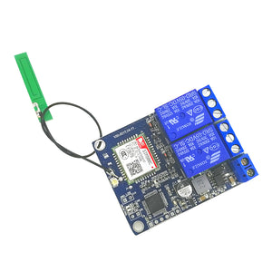 2 Channel Relay Module SMS GSM Remote Control Switch STM32F103CBT6 For Greenhouse Oxygen Pump