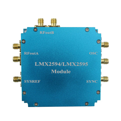 LMX2595 Frequency Synthesizer Module Aluminum Alloy PLL 10M-20GHz HF Microwave Signal Generator